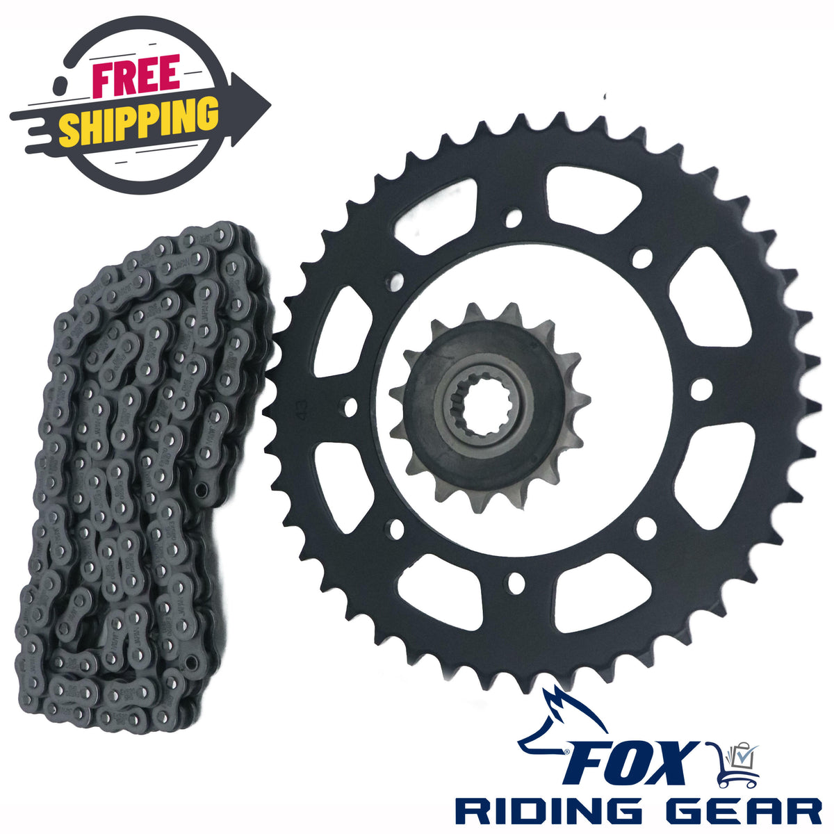 OEM Kawasaki Drive Chain Sprocket Kit 08-18 KLR650 - 99996-5008 - OPEN BOX